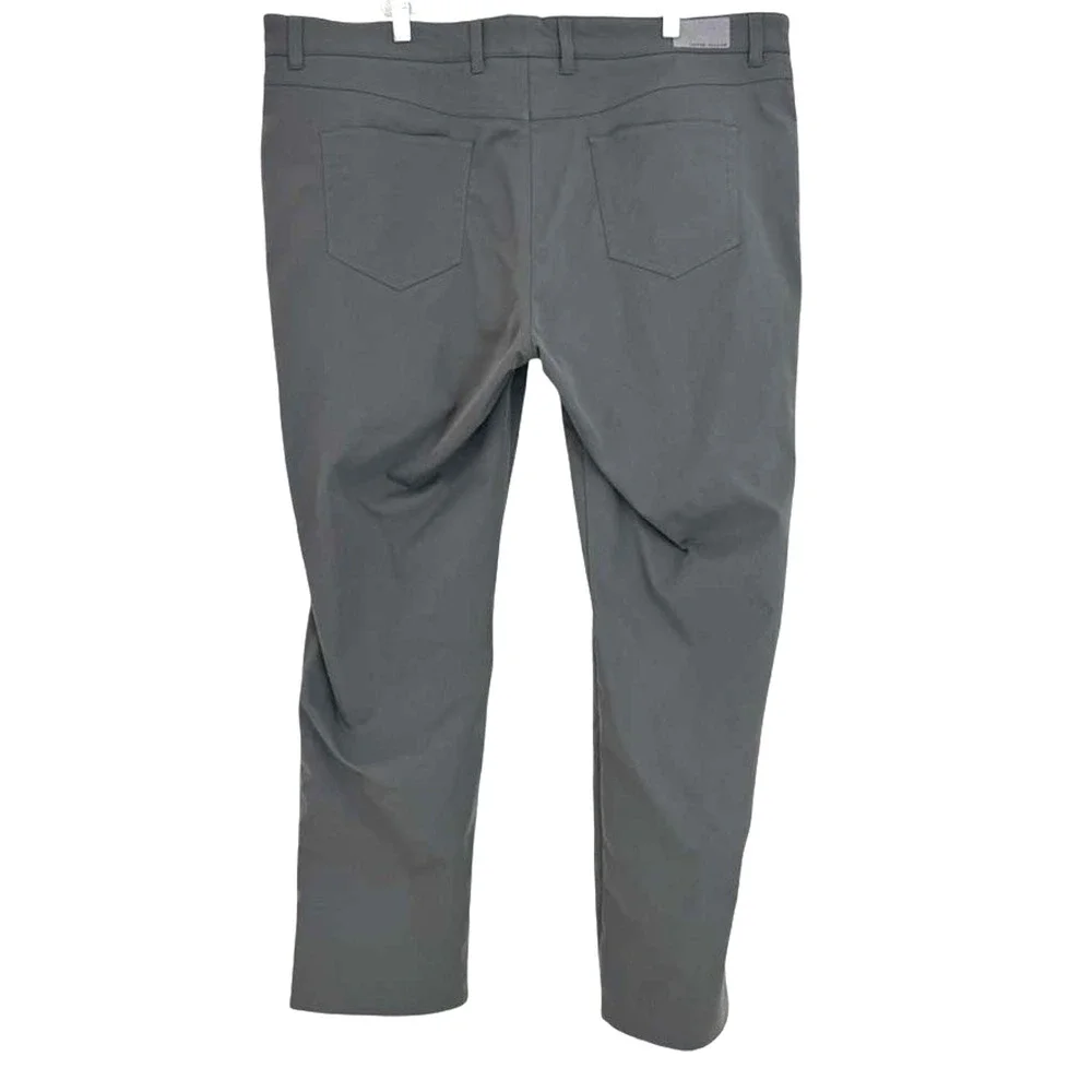 Peter Millar Mens Solid Grau eb66 Classic Fit 2 Way Stretch Pants Casual 42x30